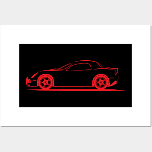 Alfa Romeo 8C Spider Competizione Red Posters and Art